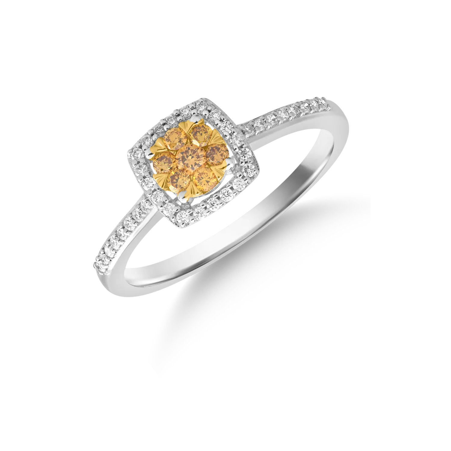 14K yellow-white gold ring with 0.29ct diamonds