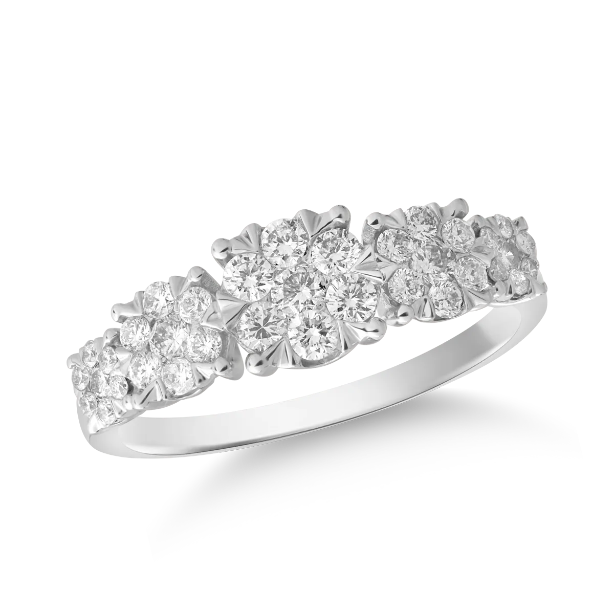 Teilor Inel din aur alb cu diamante de 0.5ct