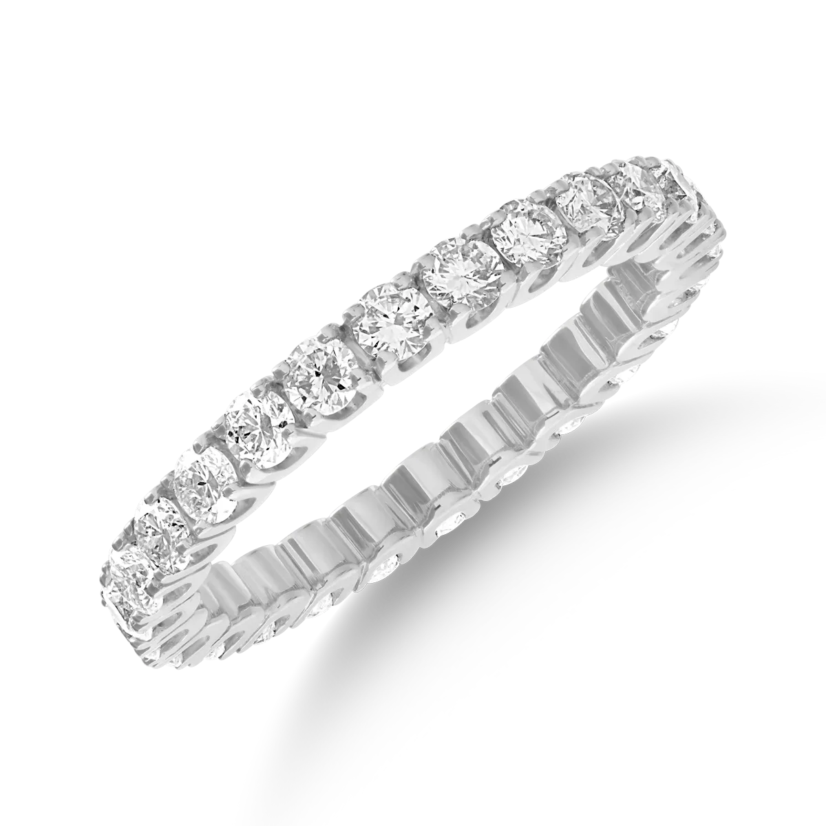 18K white gold infinity ring with 2ct diamonds