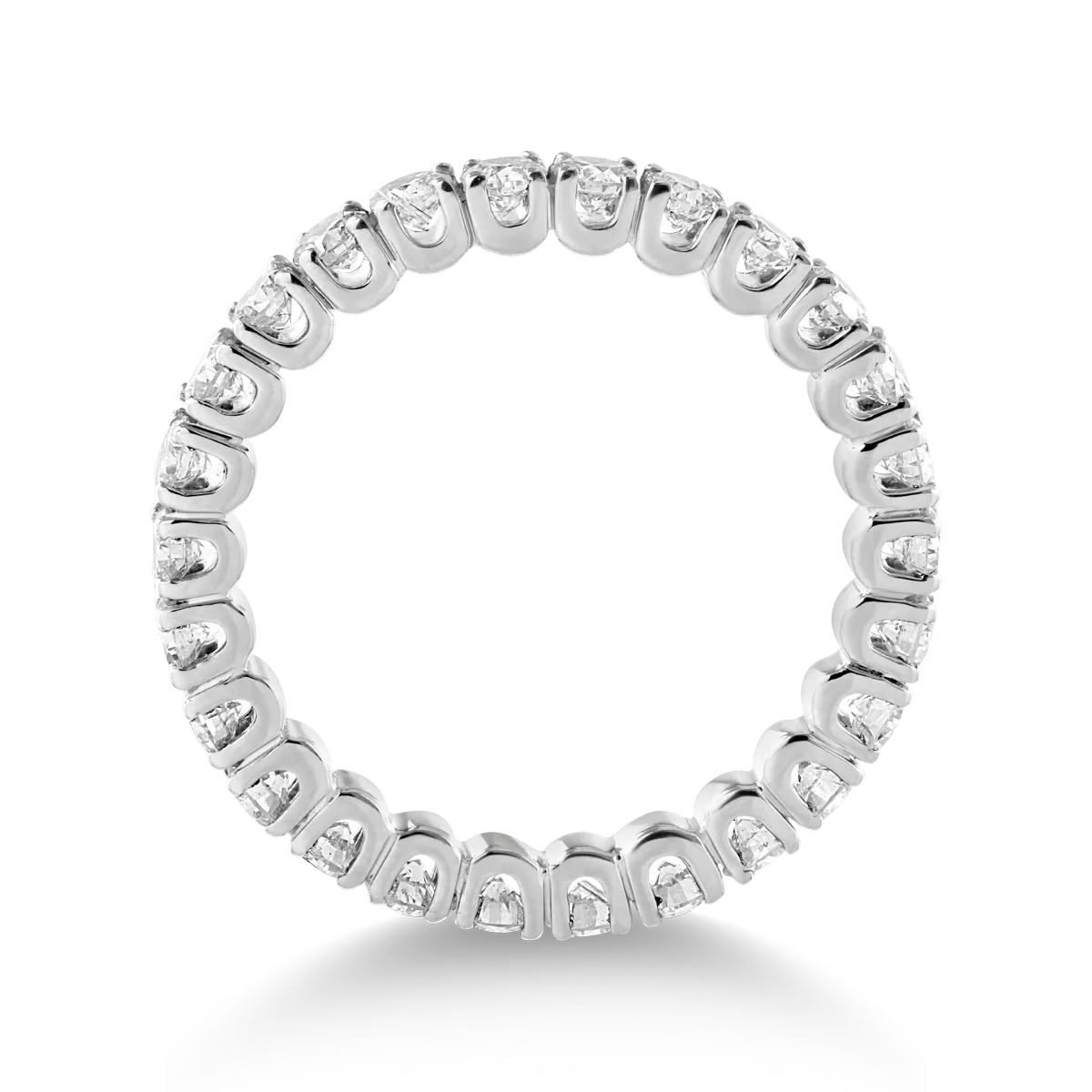 18K white gold infinity ring with 2ct diamonds