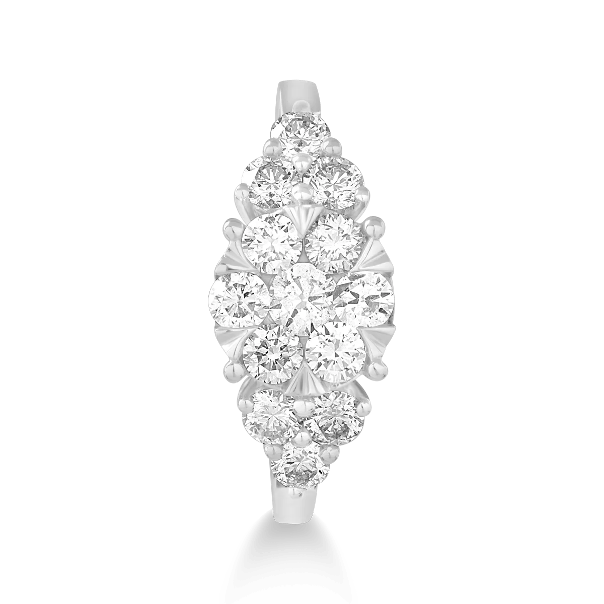 Inel din aur alb cu diamante de 1ct