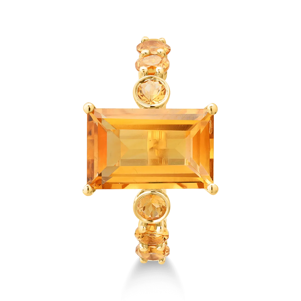 Inel din aur galben de 18K cu citrine de 4ct