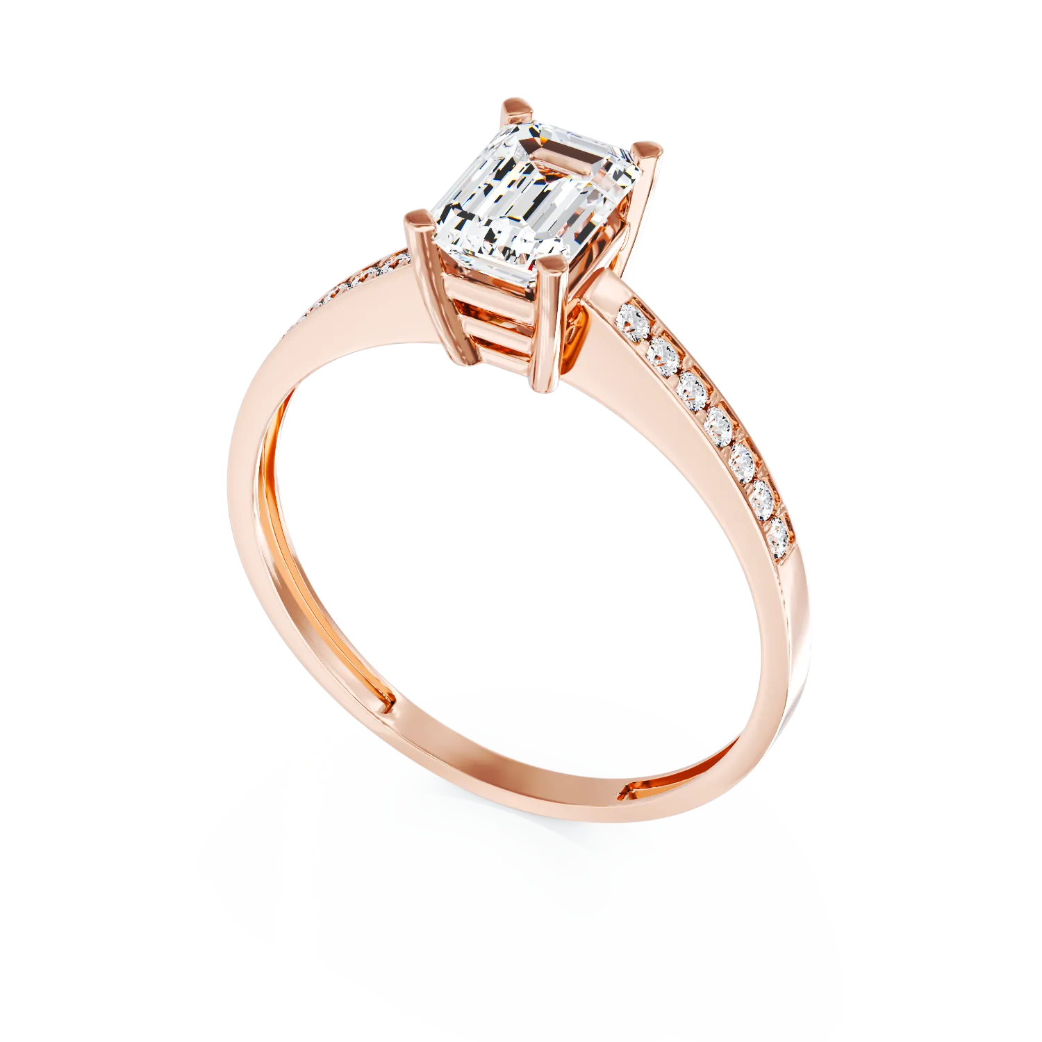 14k rose gold engagement ring