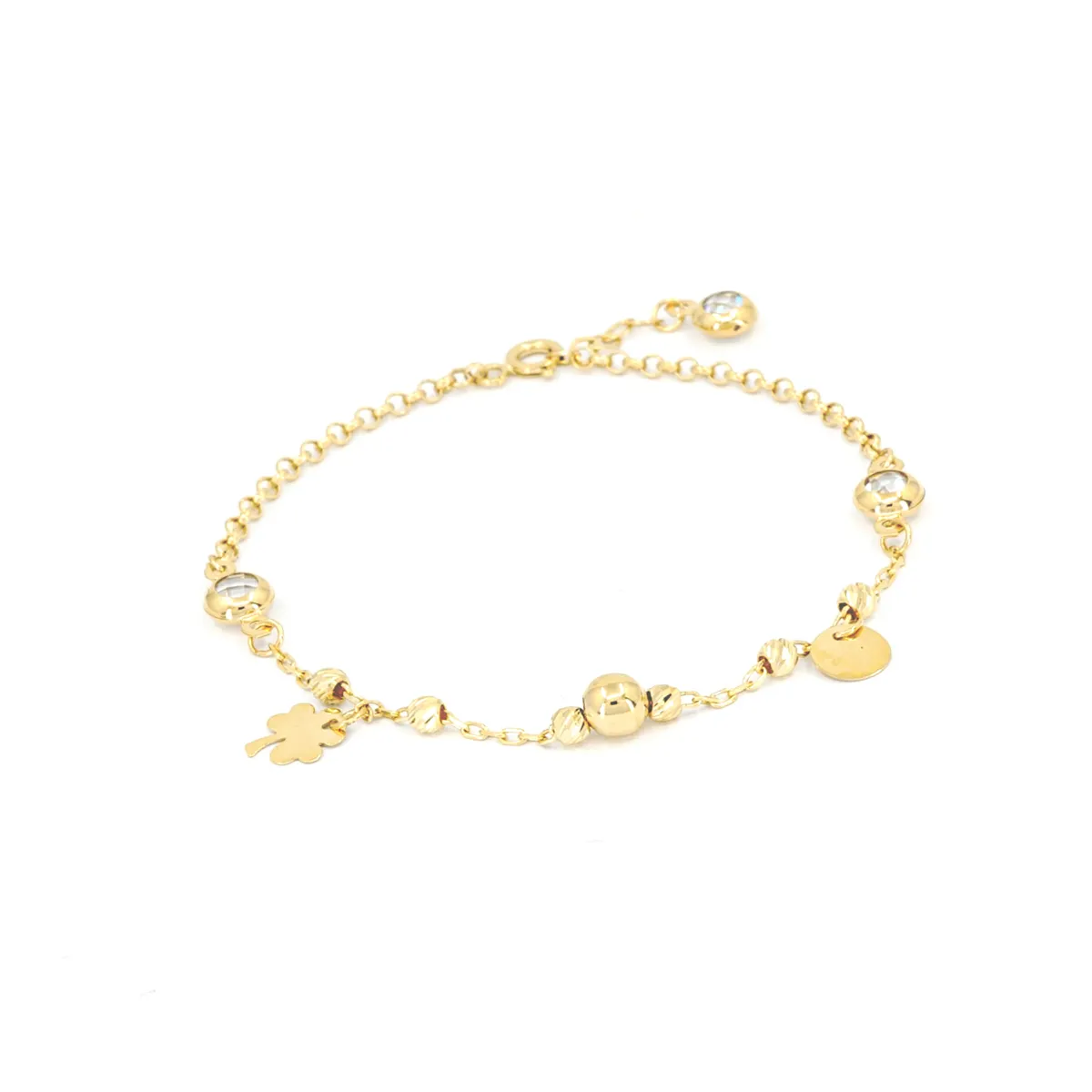14K yellow gold bracelet-107716