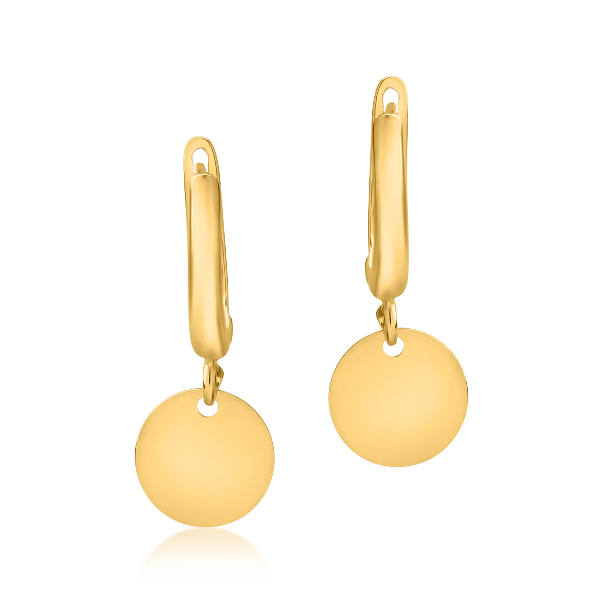 Cercei din aur galben de 14K - 1 | YEO