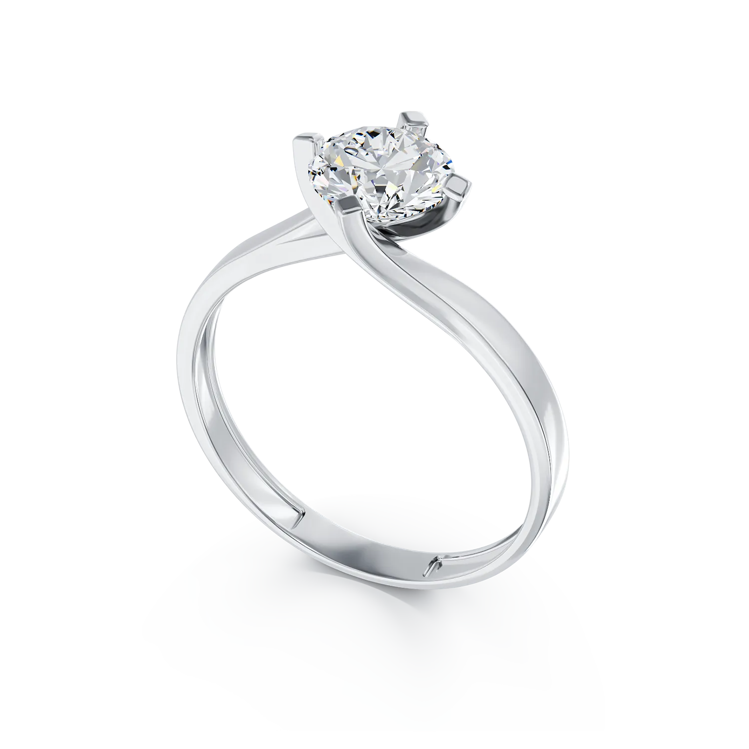 18k white gold engagement ring