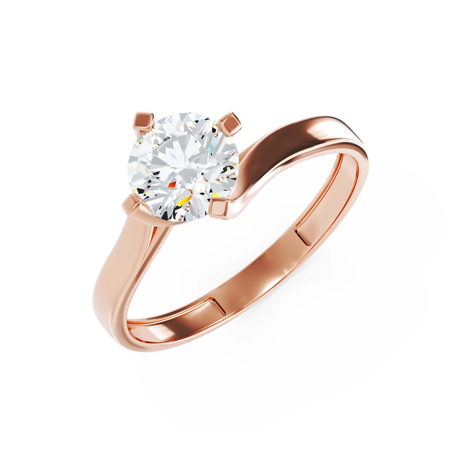 Годежен пръстен от 14К розово злато