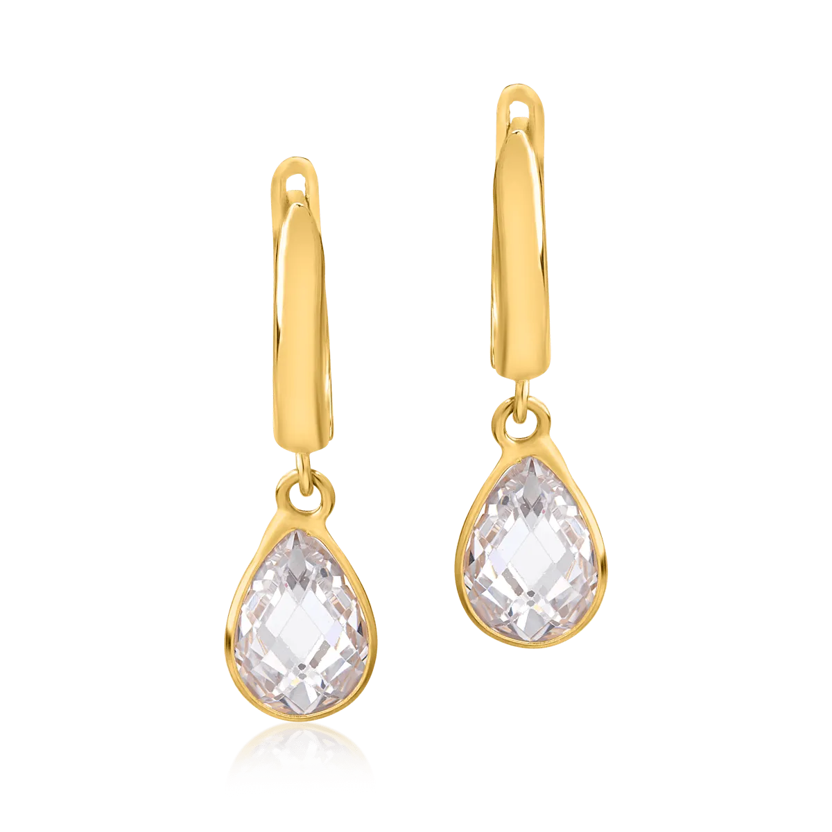 14K yellow gold earrings