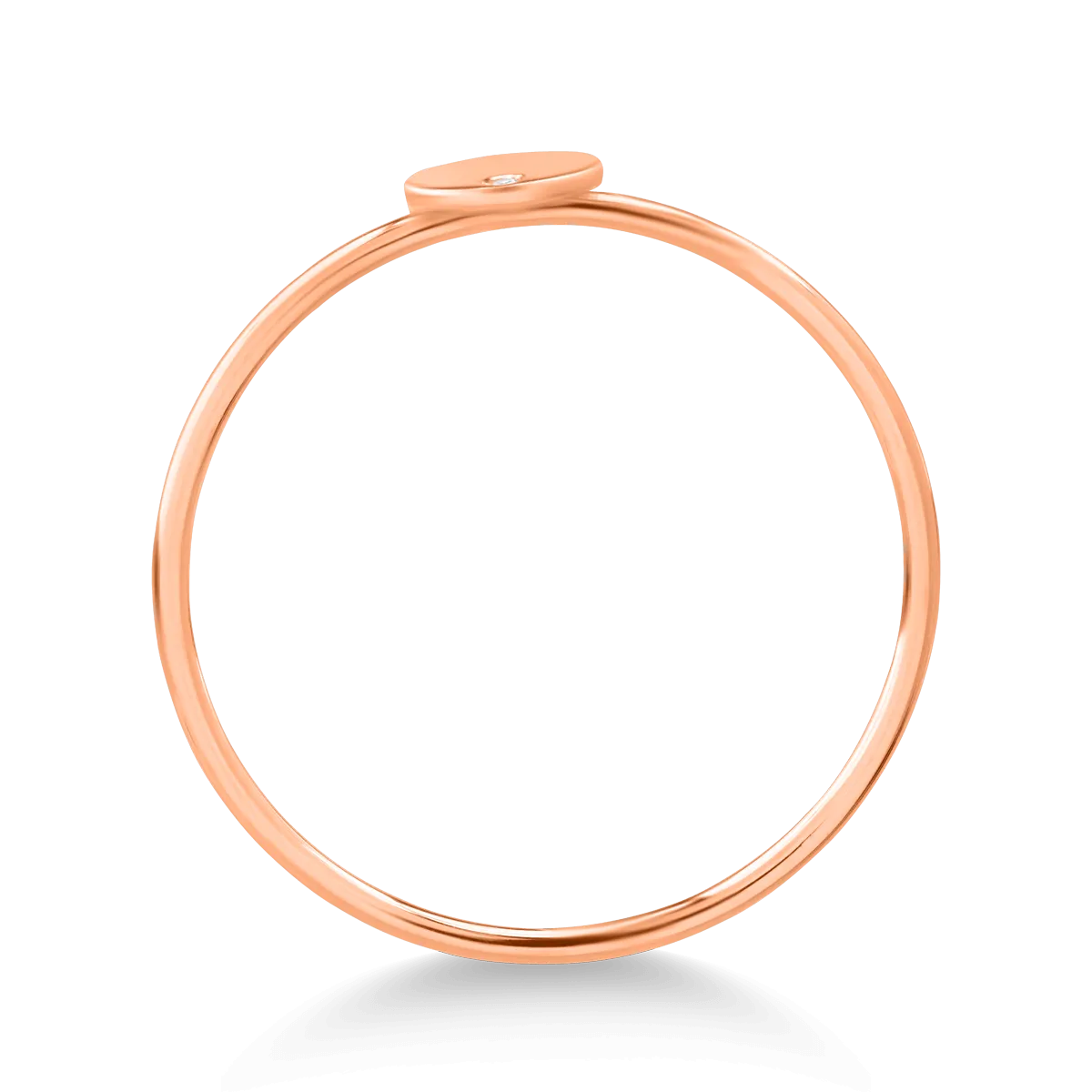 14K rose gold ring