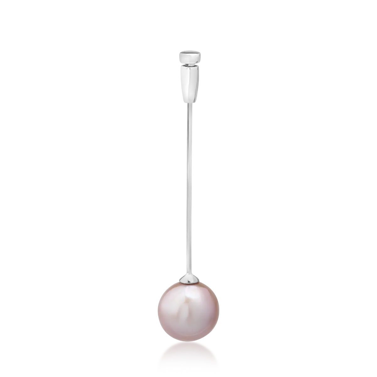 Brosa din aur alb cu perla de 11.48ct