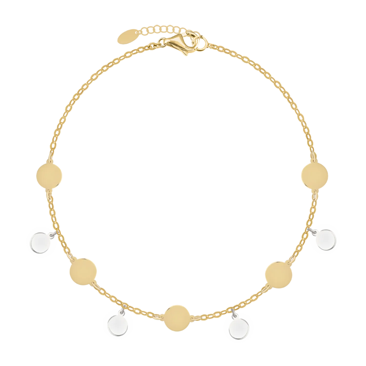 14K white-yellow gold bracelet