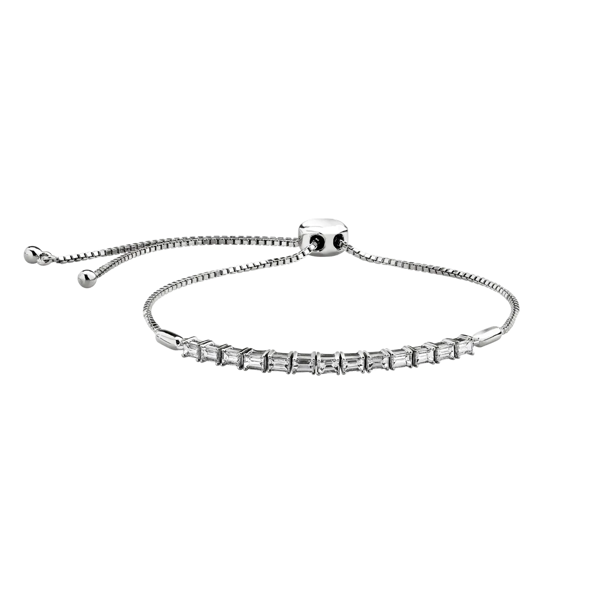 14K white gold bracelet with 0.63ct diamonds