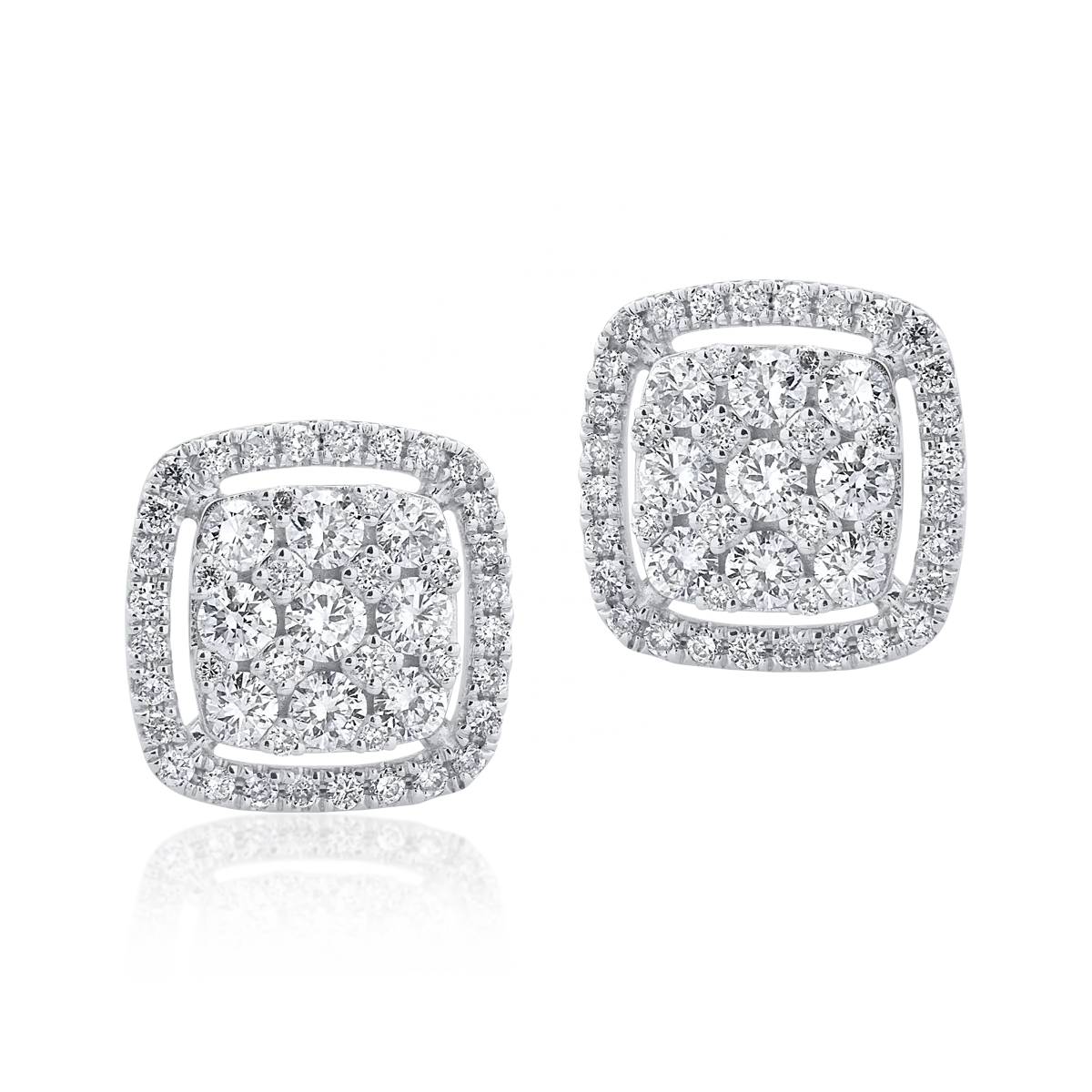 Kolczyki z białego złota z diamentami o masie 0.7ct-190179