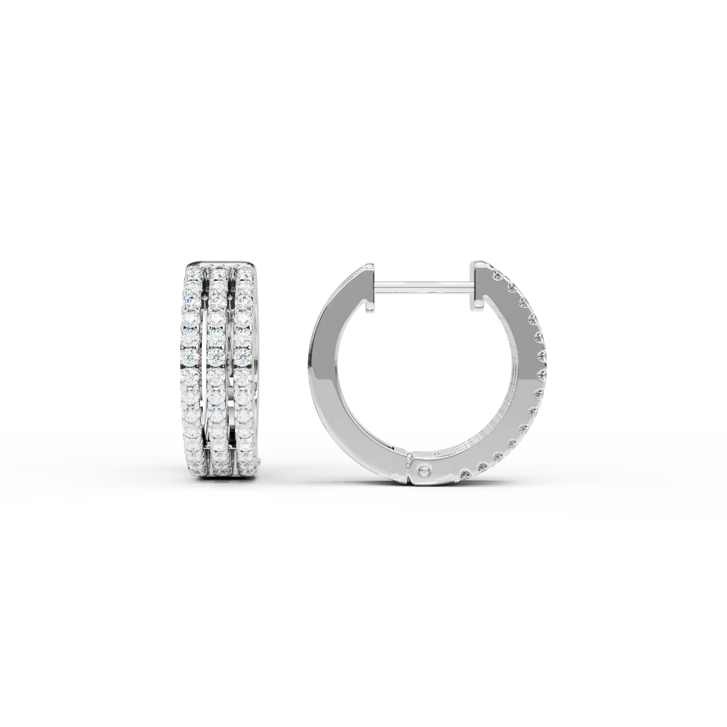 Обеци от бяло злато 18K с диаманти 0.29ct