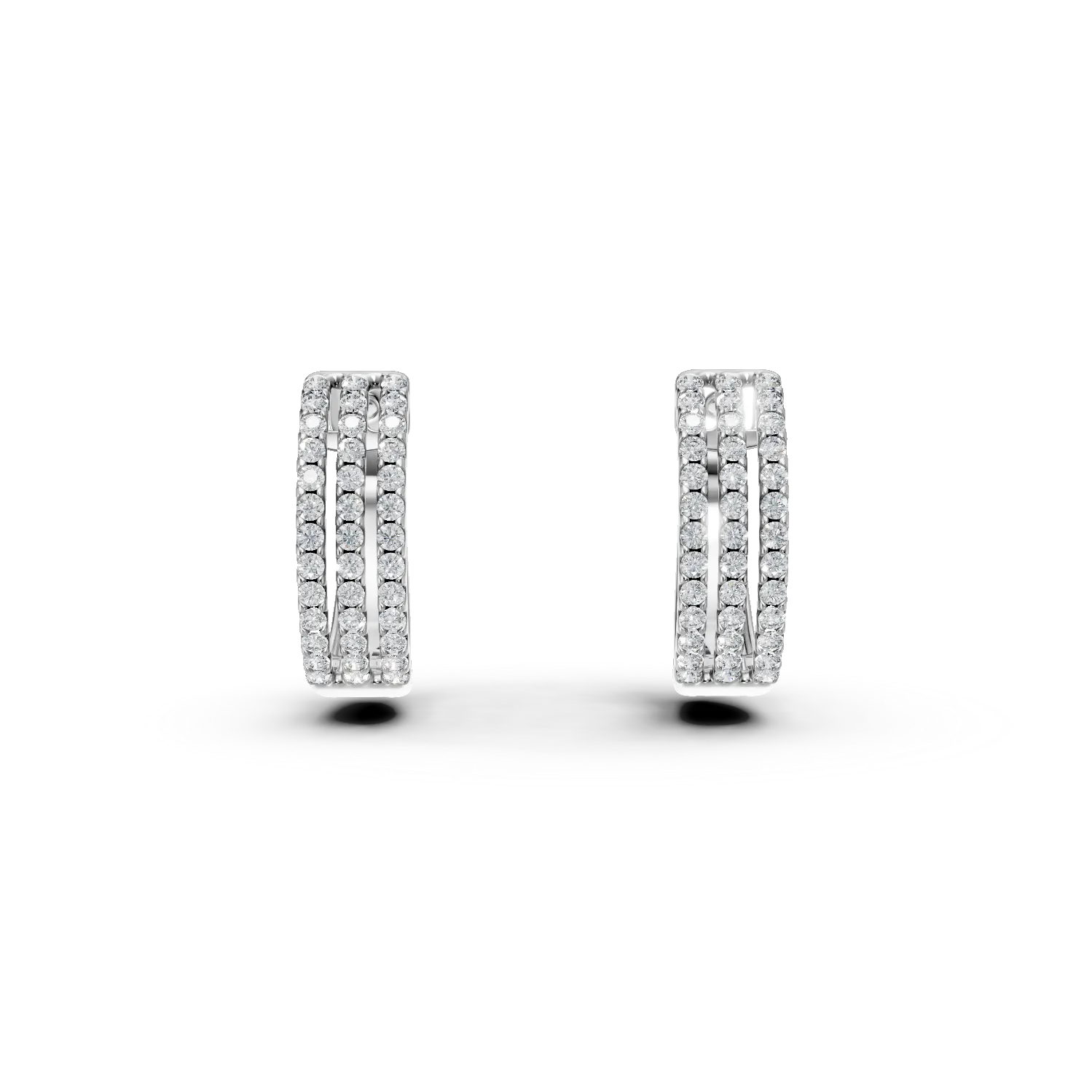 Обеци от бяло злато 18K с диаманти 0.29ct-110878