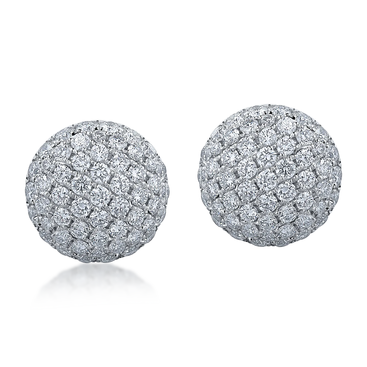 White gold earrings with 1.59ct diamonds