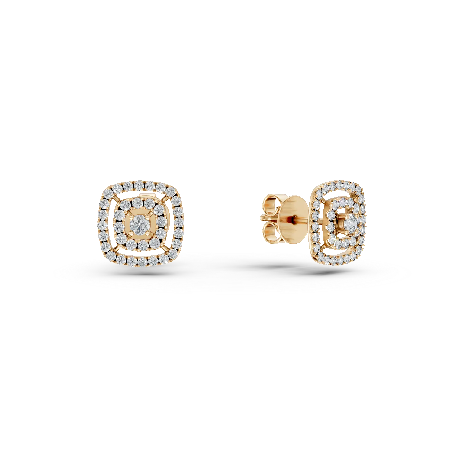 TEILOR Cercei din aur galben cu diamante de 0.36ct