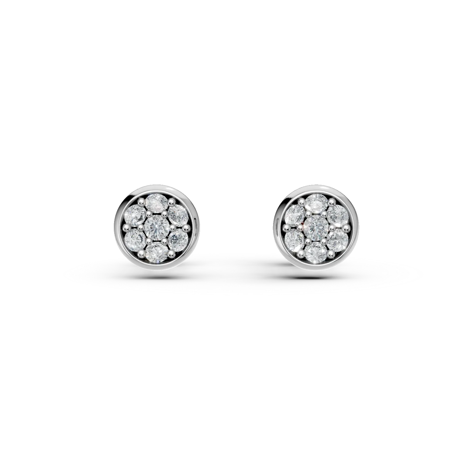 Teilor Cercei din aur alb cu diamante de 0.82ct