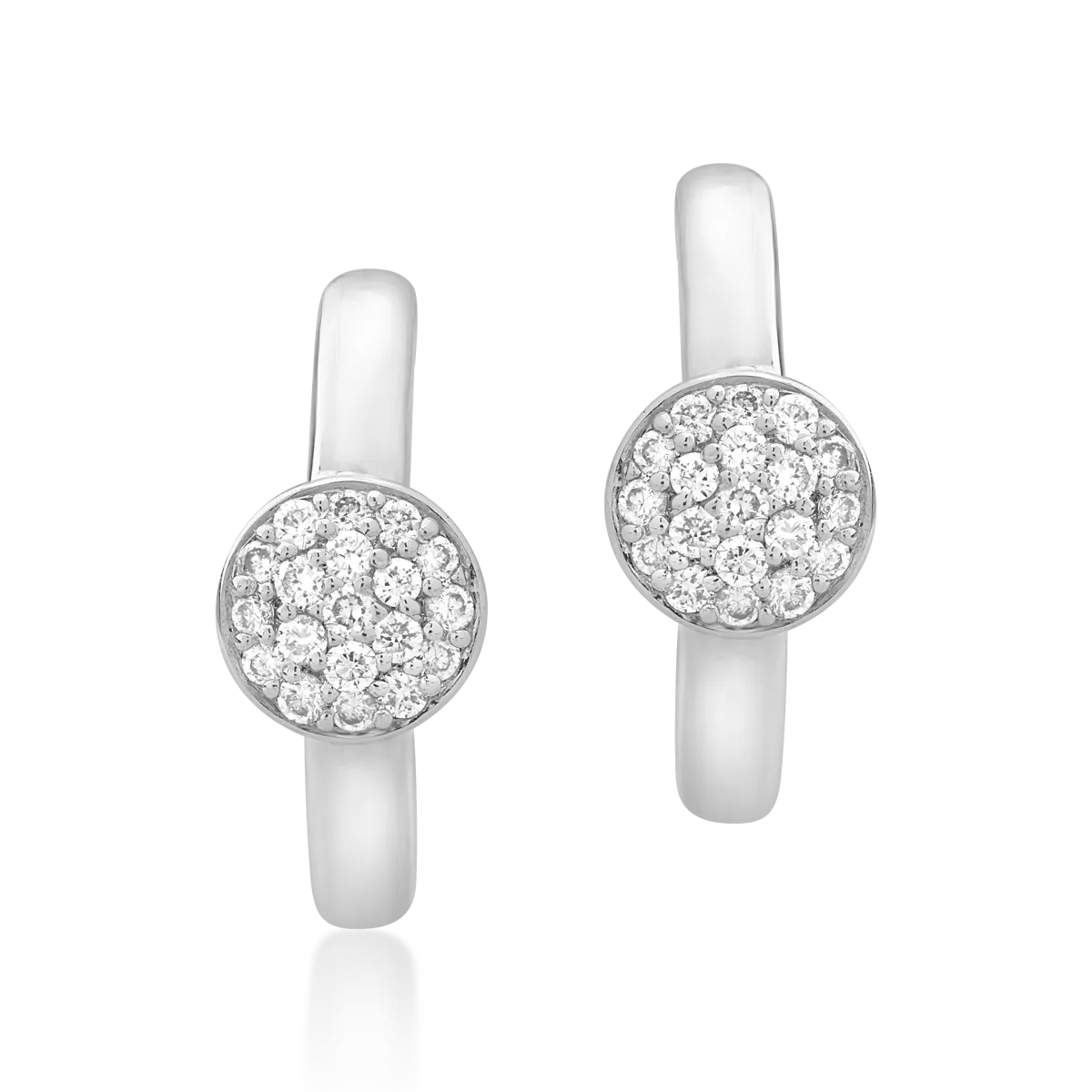 Kolczyki z 18K białego złota i diamenty 0.11kr-111986