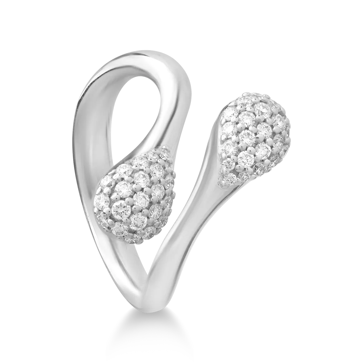 Inel din aur alb cu diamante de 0.46ct