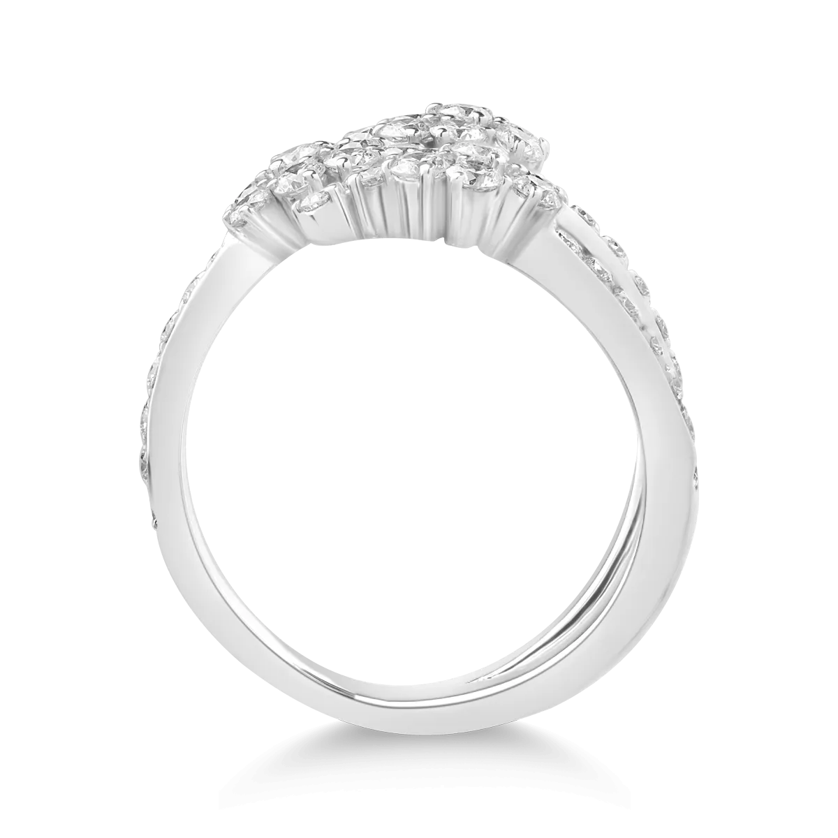 Inel din aur alb cu diamante de 1.16ct