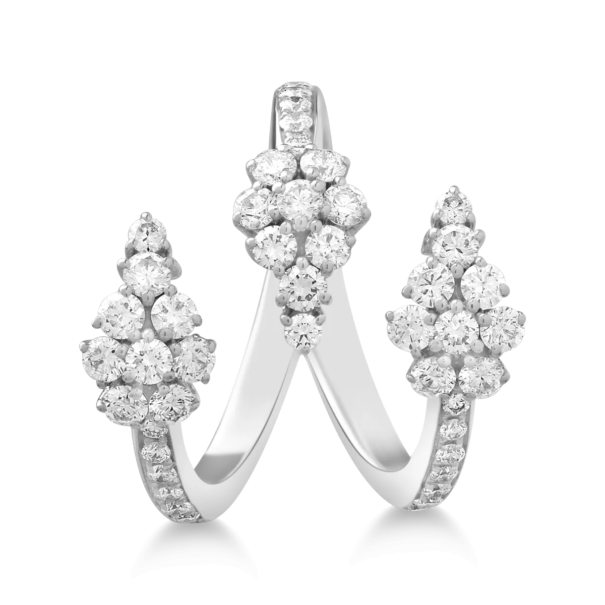 Inel din aur alb cu diamante de 1.16ct