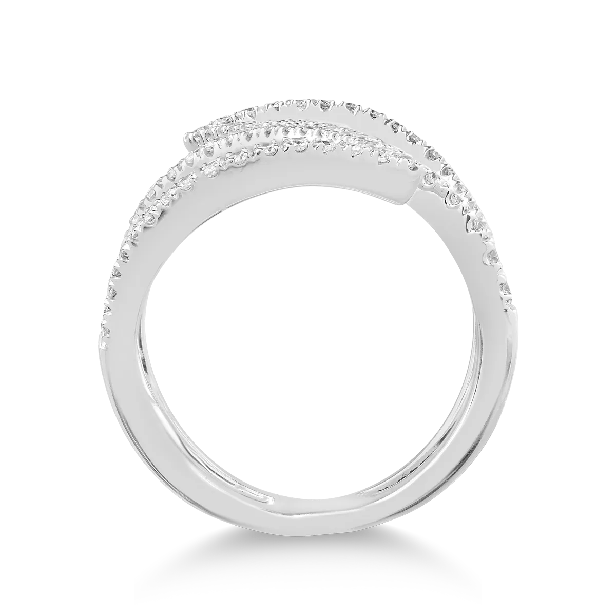Inel din aur alb cu diamante de 0.64ct