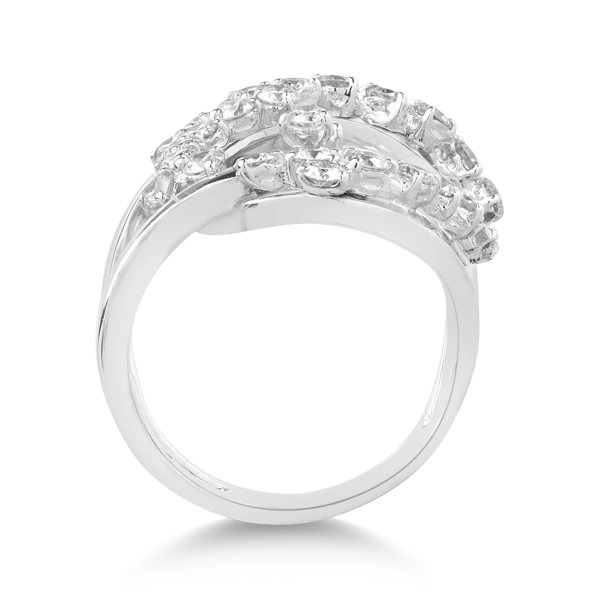 Inel din aur alb cu diamante de 1.37ct