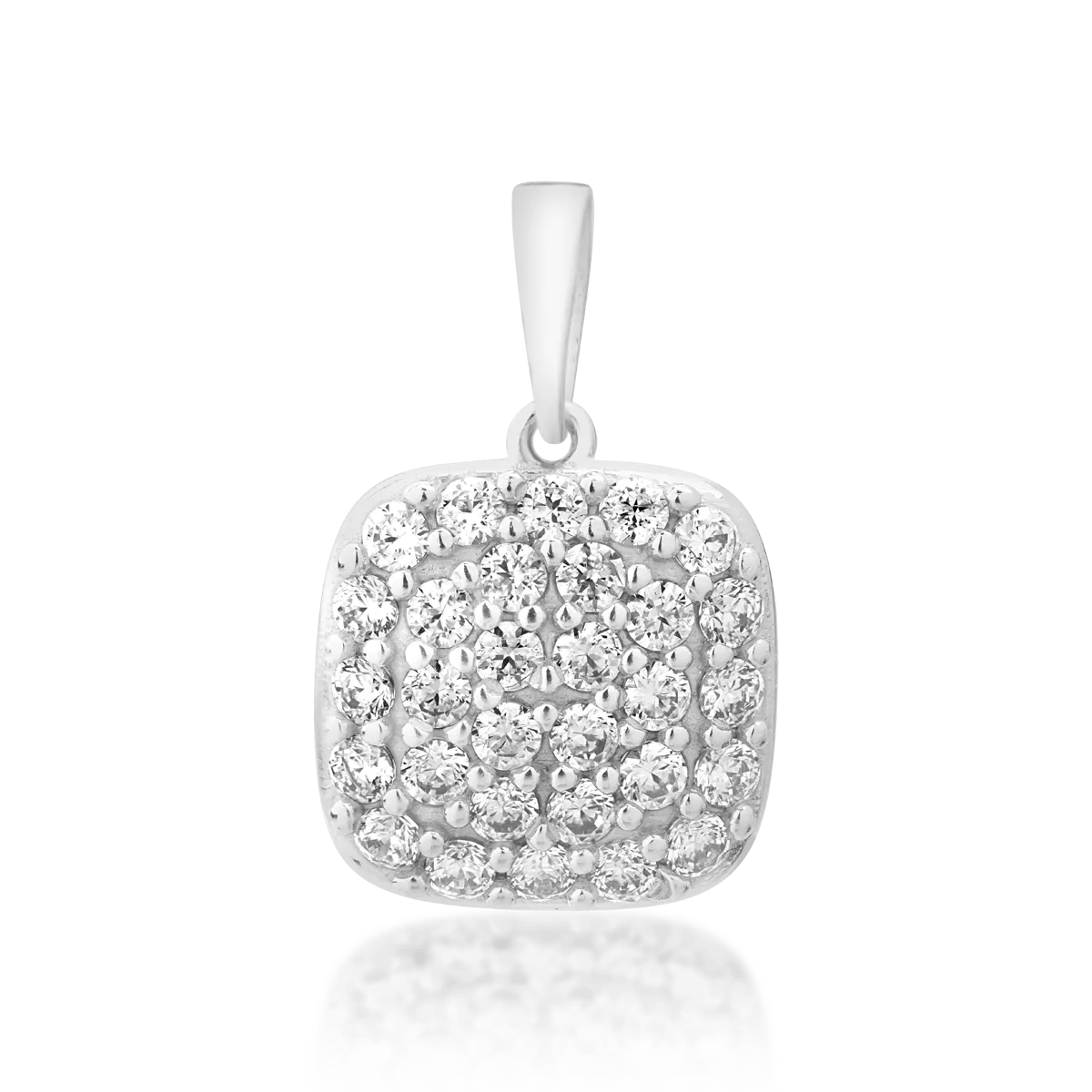 14K white gold pendant