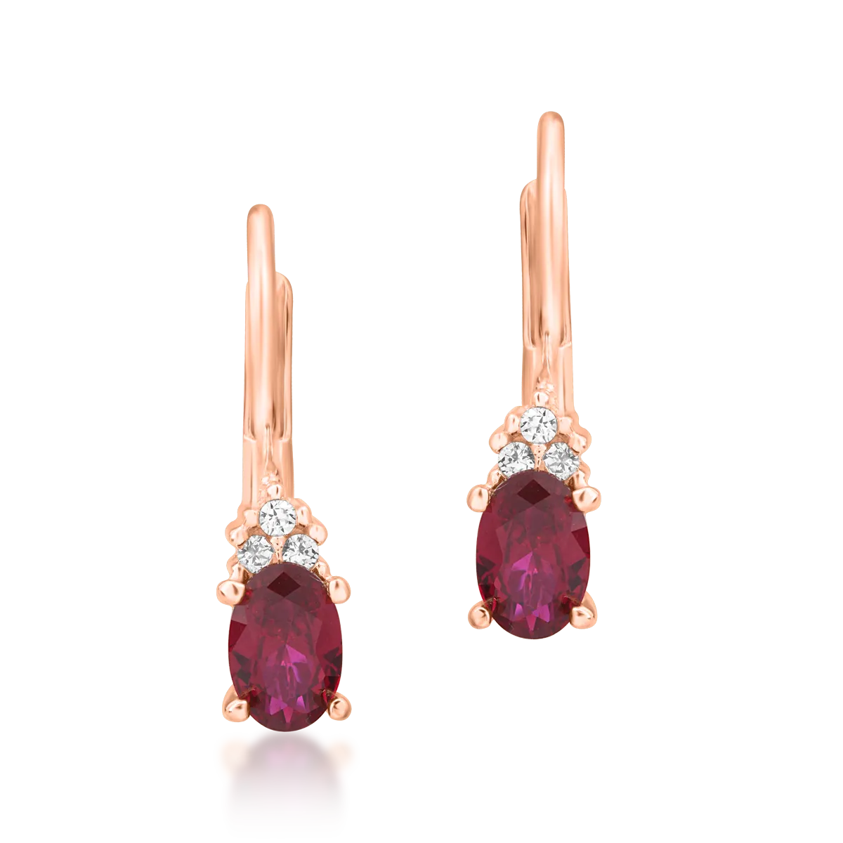 14K rose gold earrings