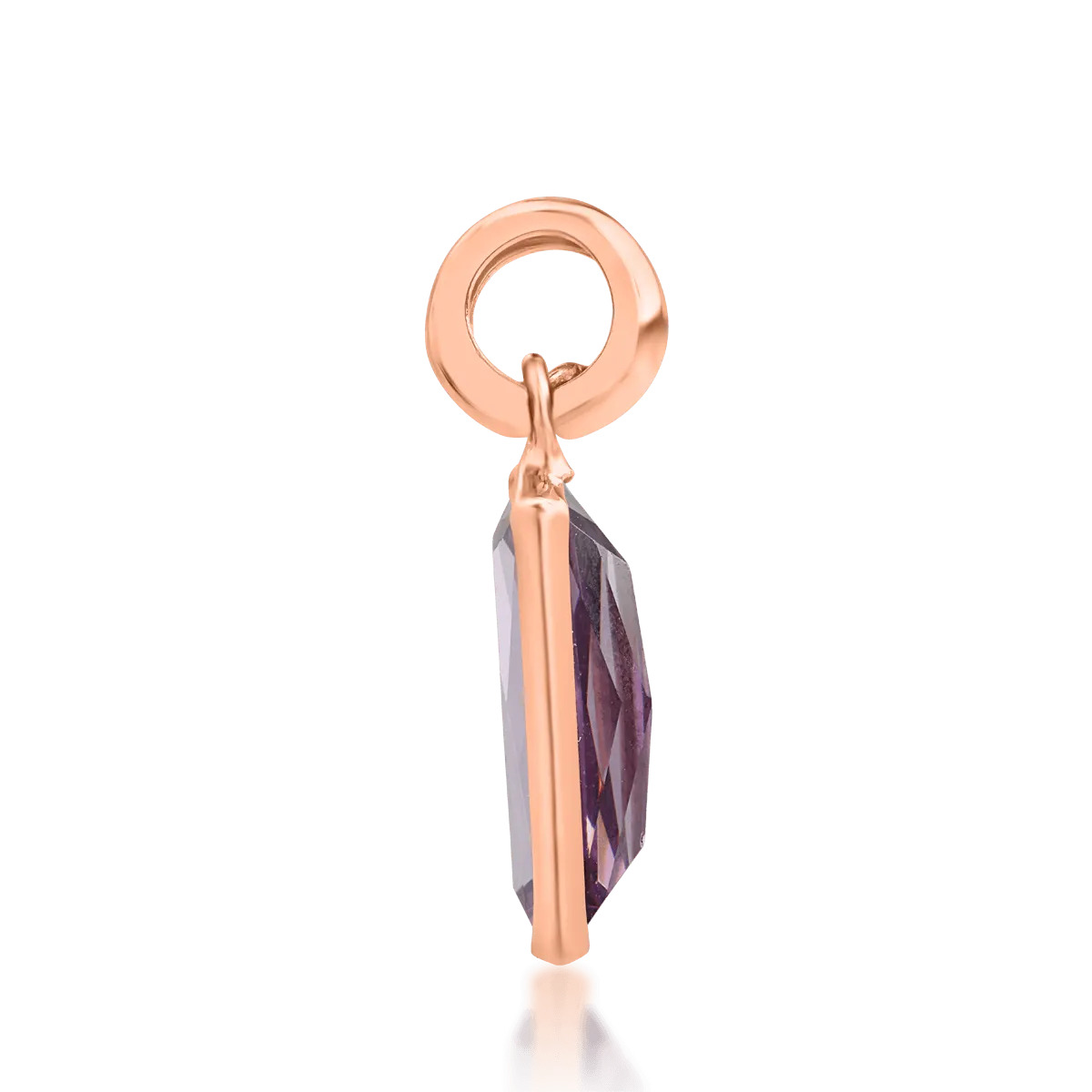 14K rose gold pendant