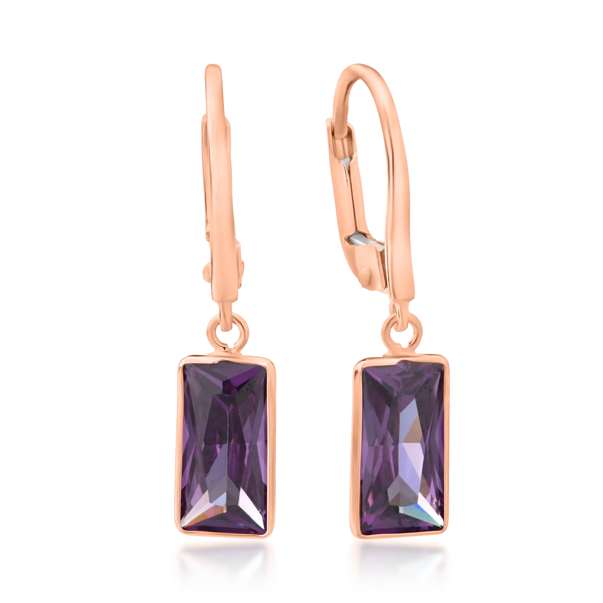 14K rose gold earrings