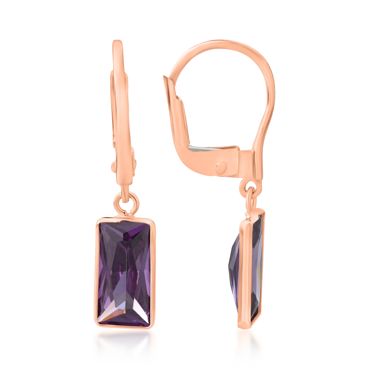 14K rose gold earrings