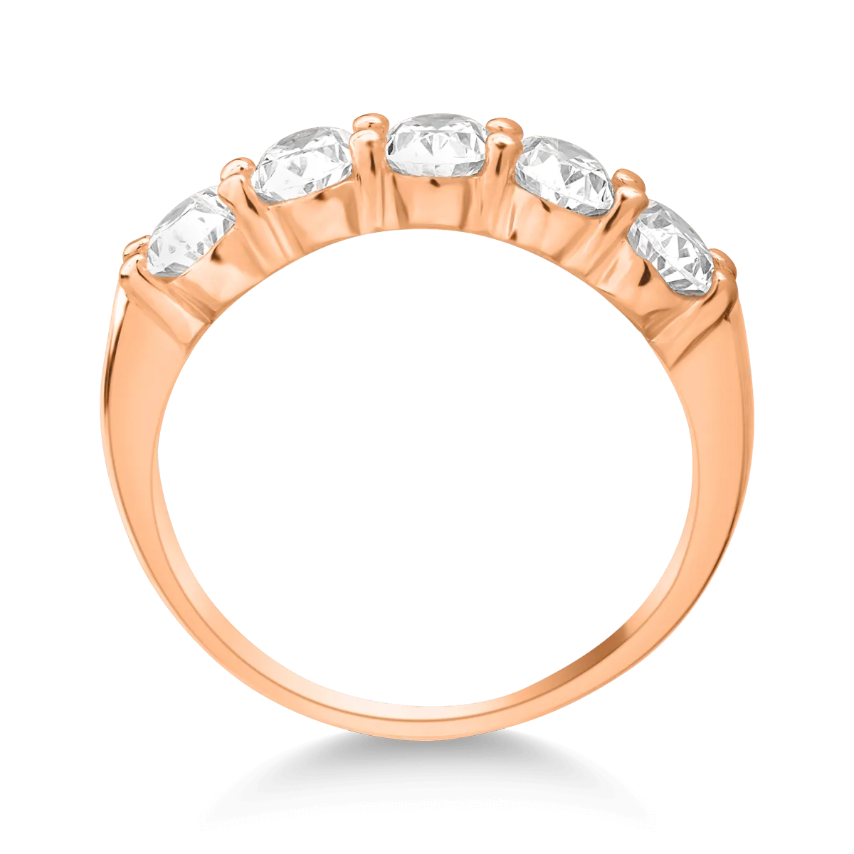 14K rose gold ring