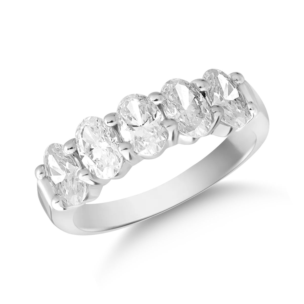 Inel din aur alb de 14K-112650