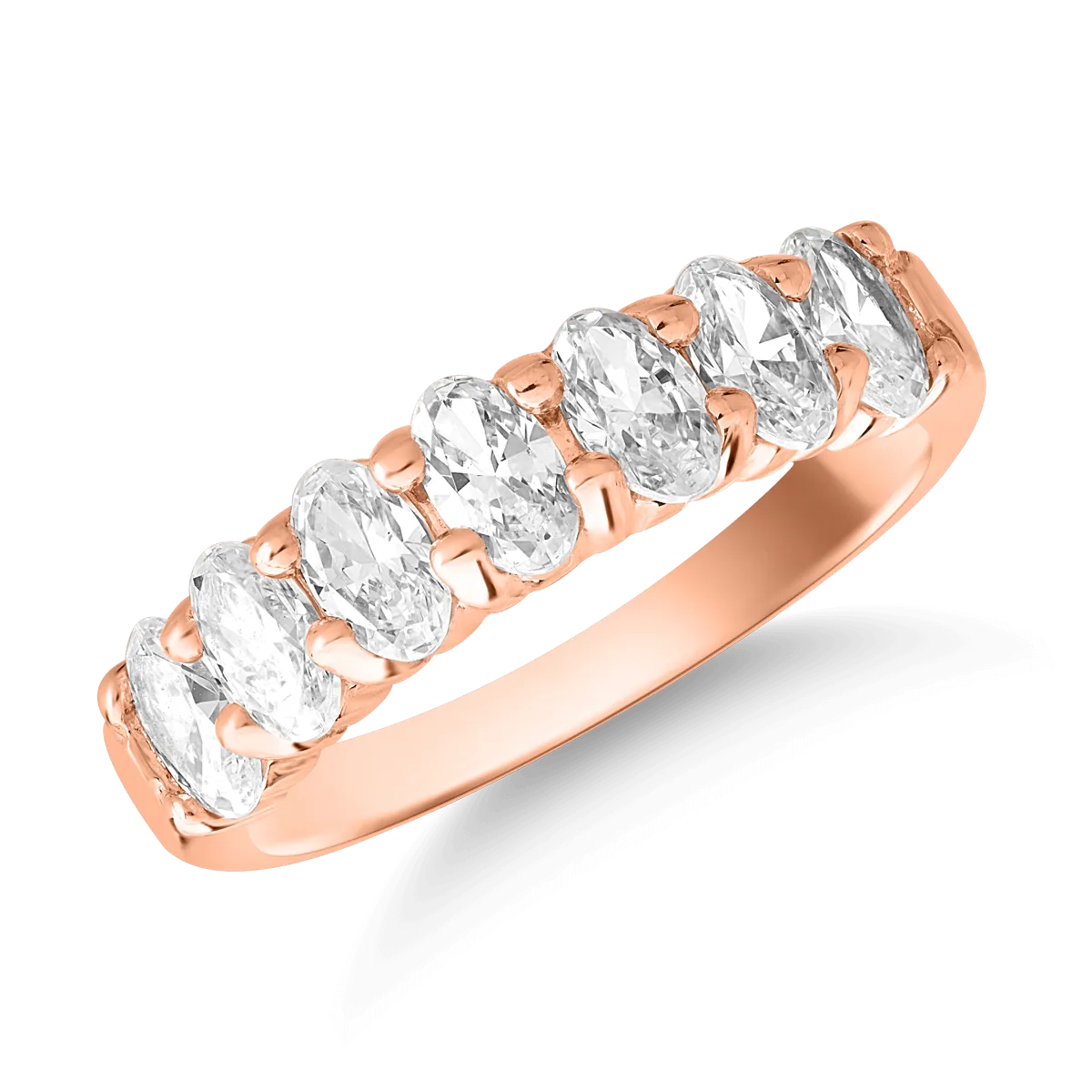 14k rózsaszín aranygyűrű