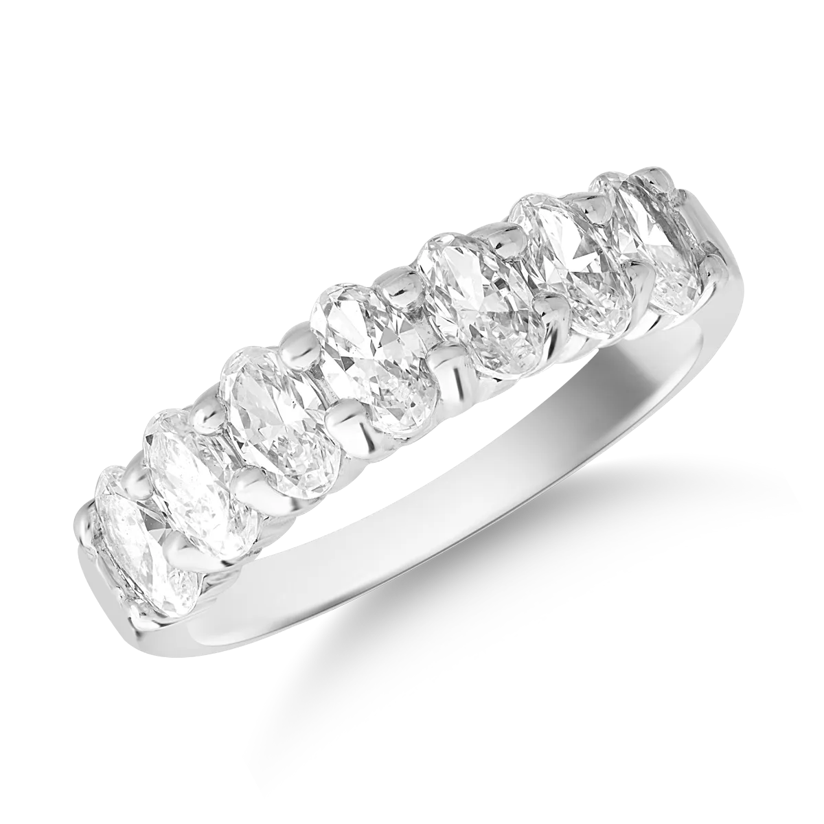 Inel din aur alb de 14K-112636