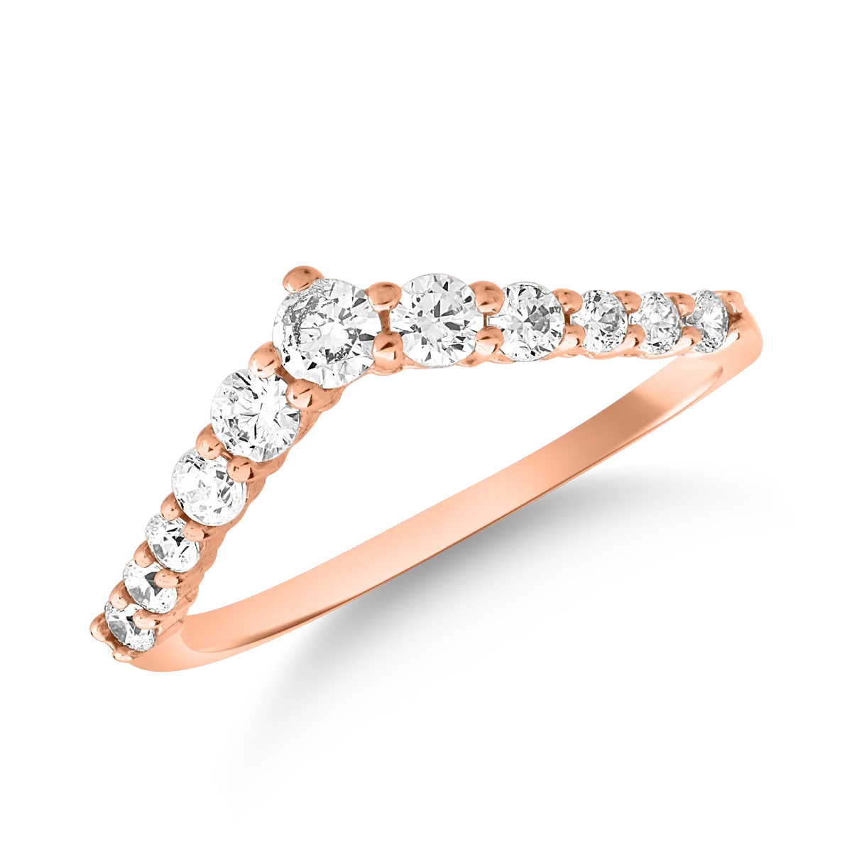 14K rose gold ring