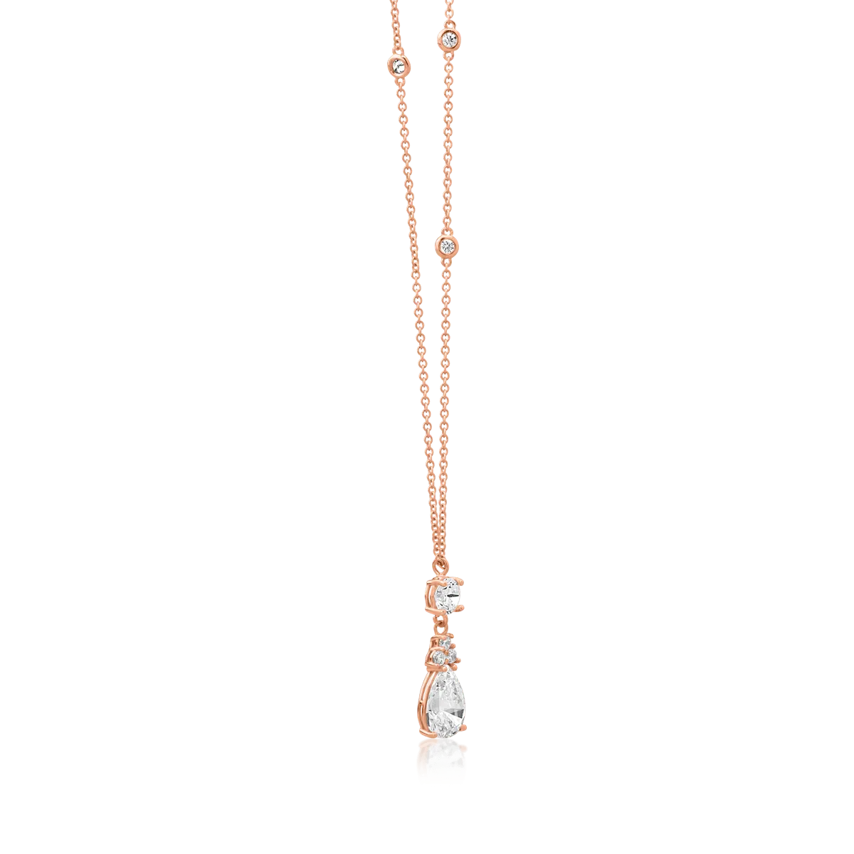 14K rose gold pendant chain