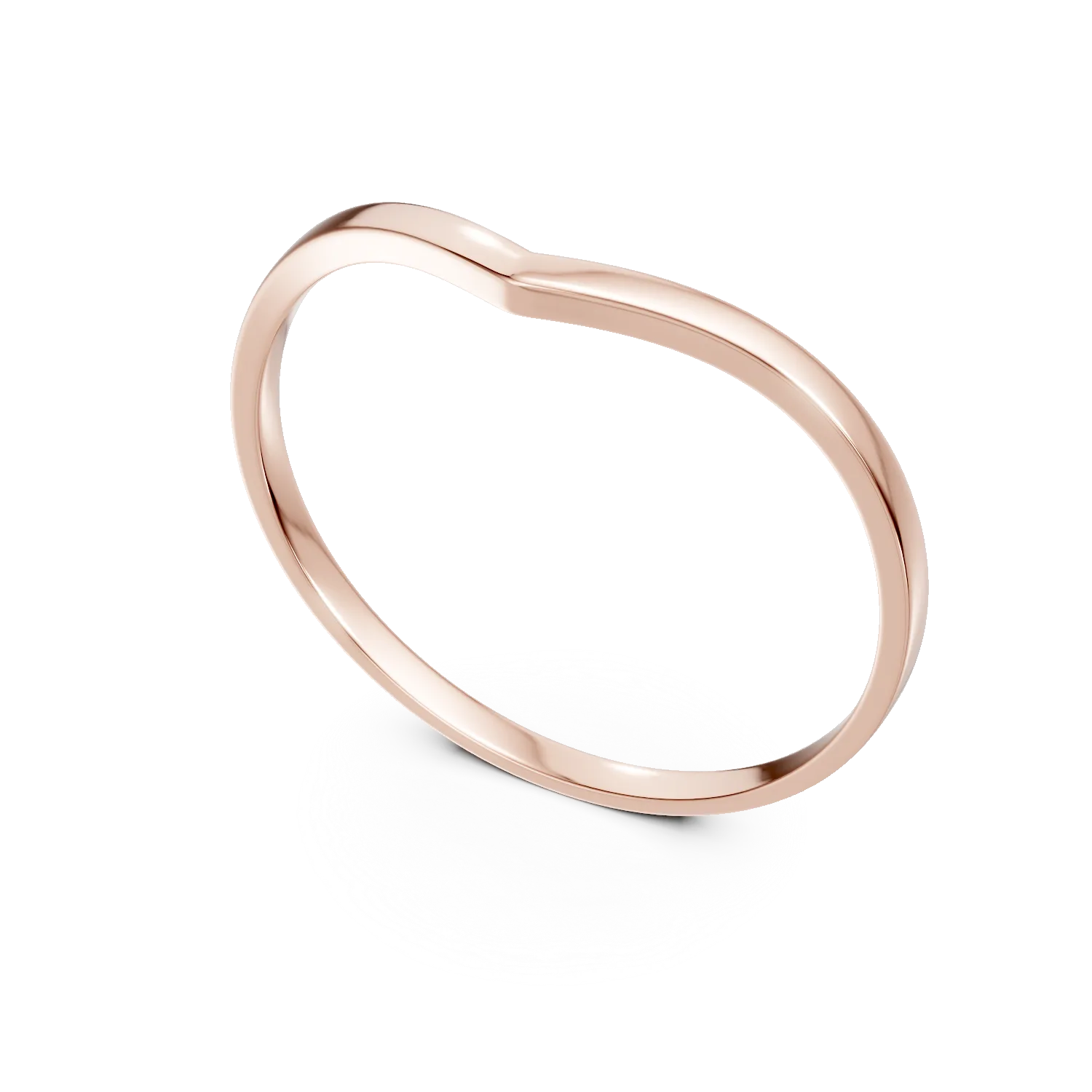 Pierścionek z 14K różowego złota