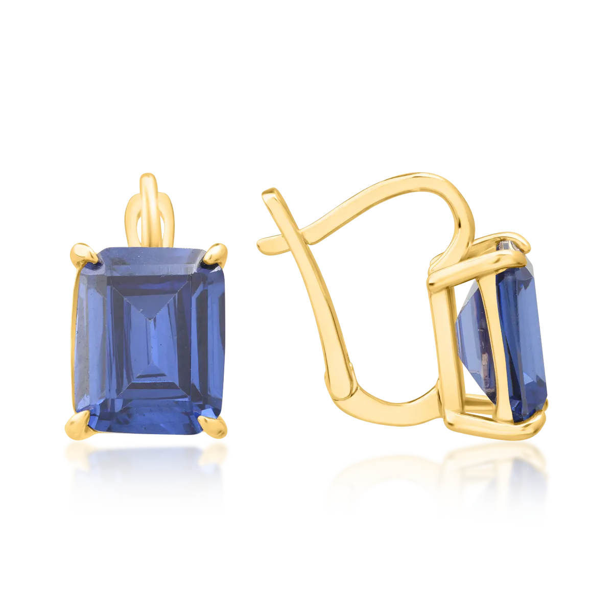 Cercei din aur galben de 14K