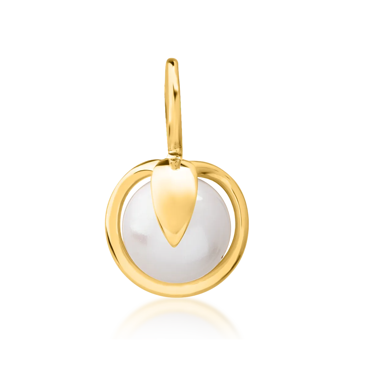 14K yellow gold pendant-112862