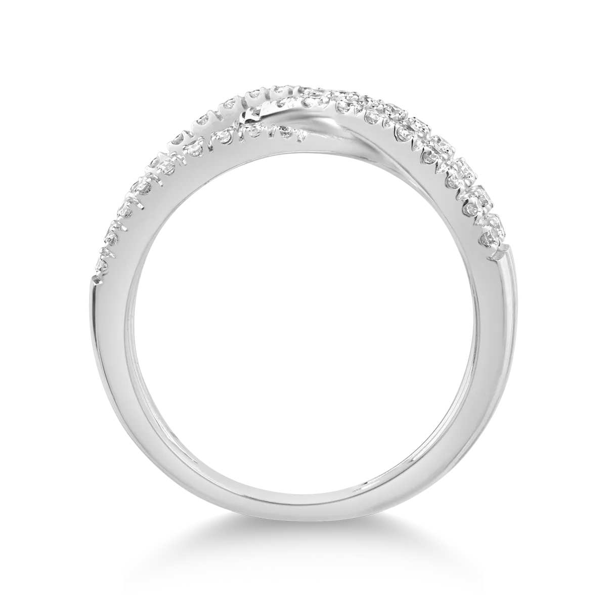 Inel din aur alb cu diamante de 0.47ct