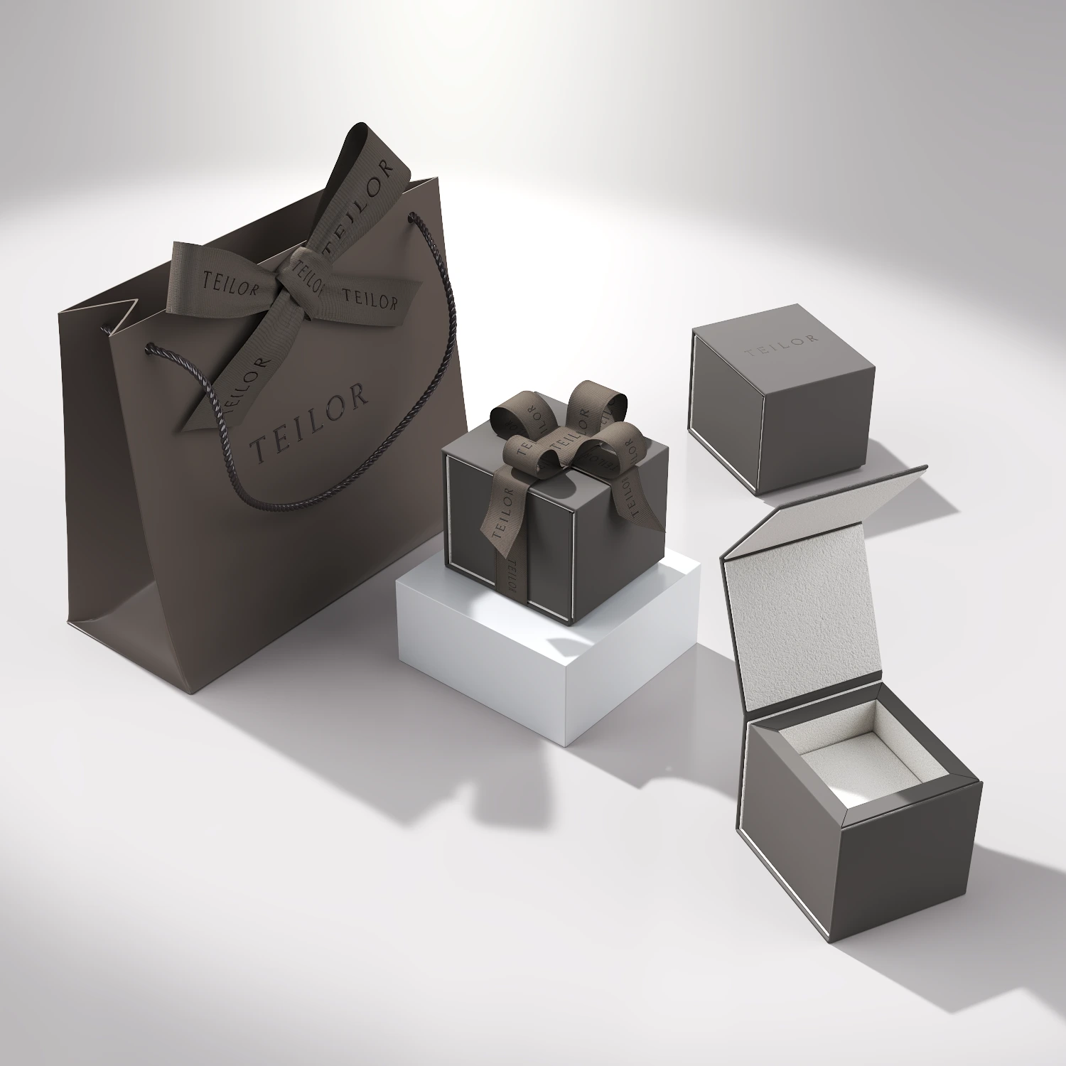 Пръстен от 18K бяло злато с 1.02ct сапфир и 0.29ct диаманти