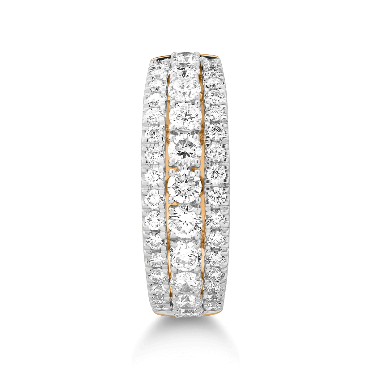 18K yellow gold ring with 0.988ct diamonds