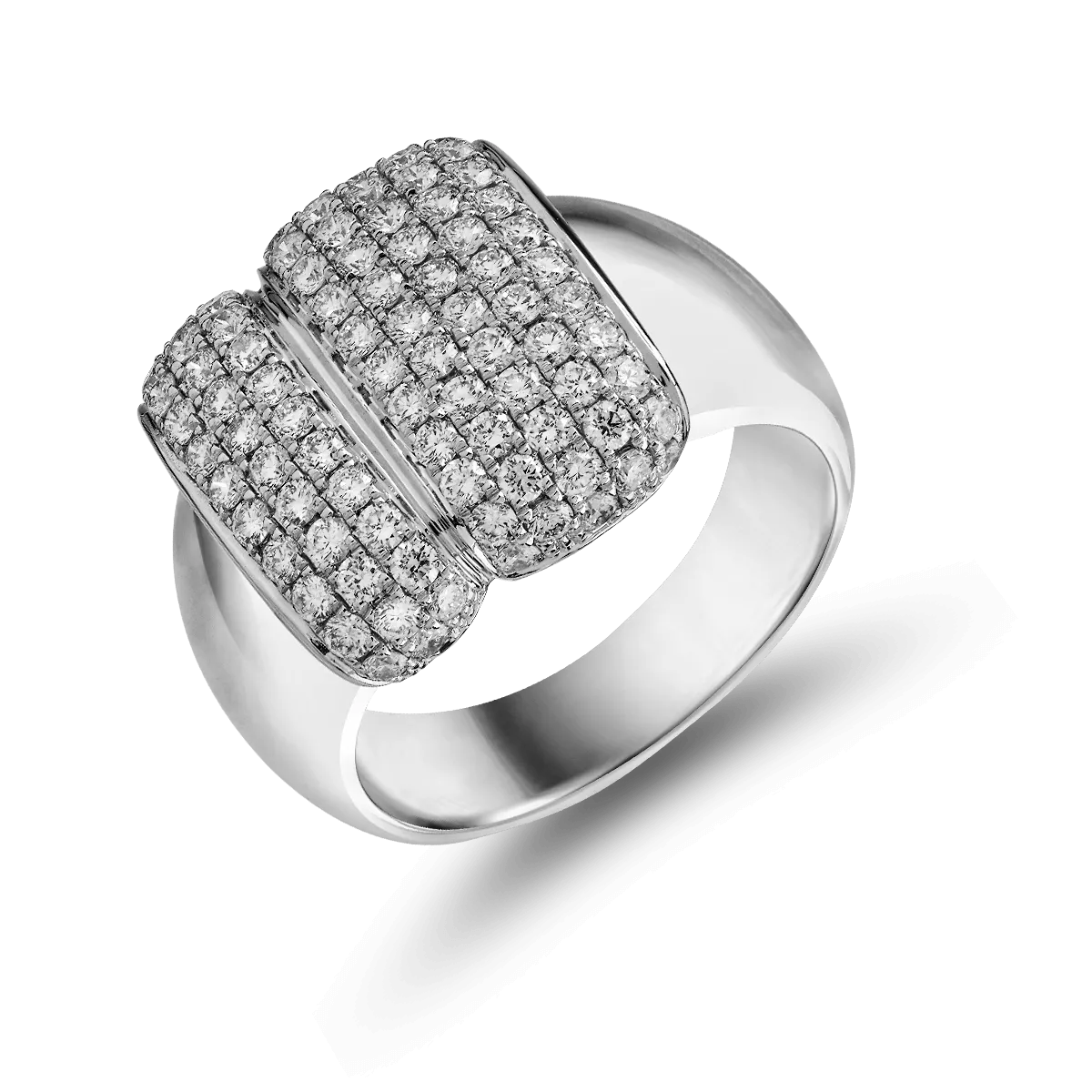 Teilor Inel din aur alb cu diamante de 1.41ct
