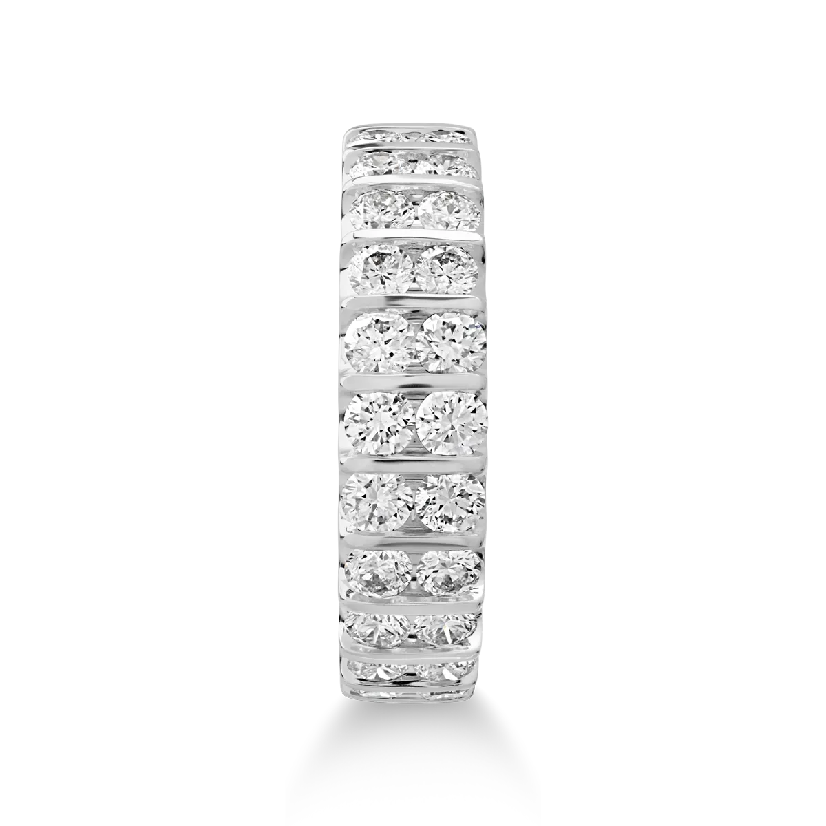 18 karátos fehérarany gyűrű 1.25 karátos gyémántokkal