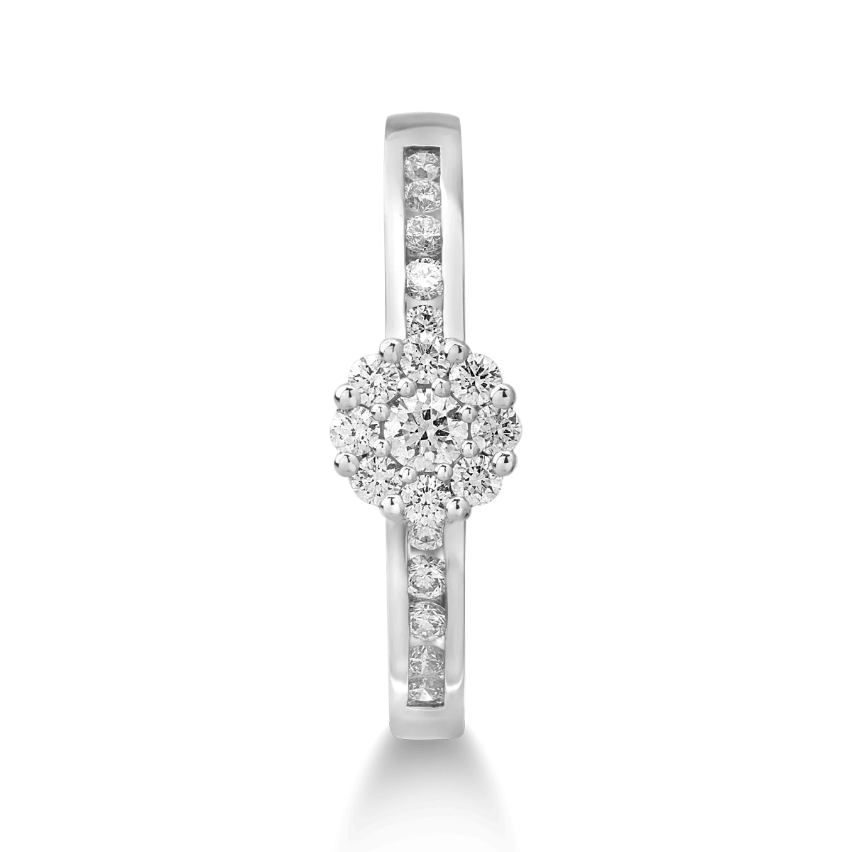 Inel din aur alb cu diamante de 0.34ct