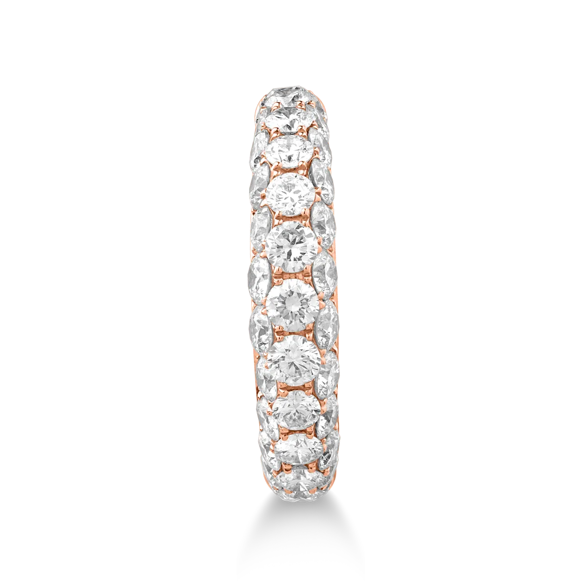 18K rose gold ring with 2.03ct diamonds