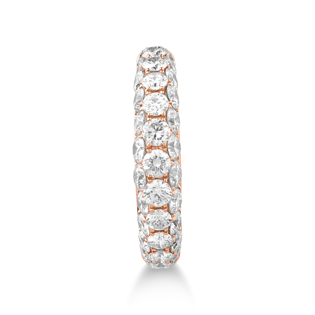 Inel din aur roz cu diamante de 2.03ct